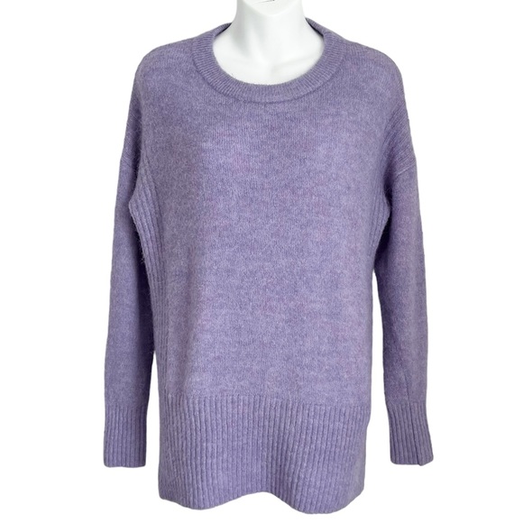 ICHI Alpaca Wool Blend Sweater Relaxed Fit Knit Top - Picture 2 of 10